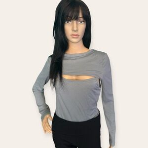 🩶 SHEIN Two Piece Bodysuit With Matching Crop Top 🩶